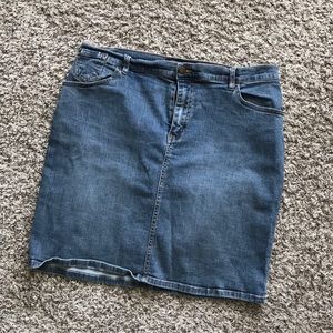 Lane Bryant Jean Mini Skirt